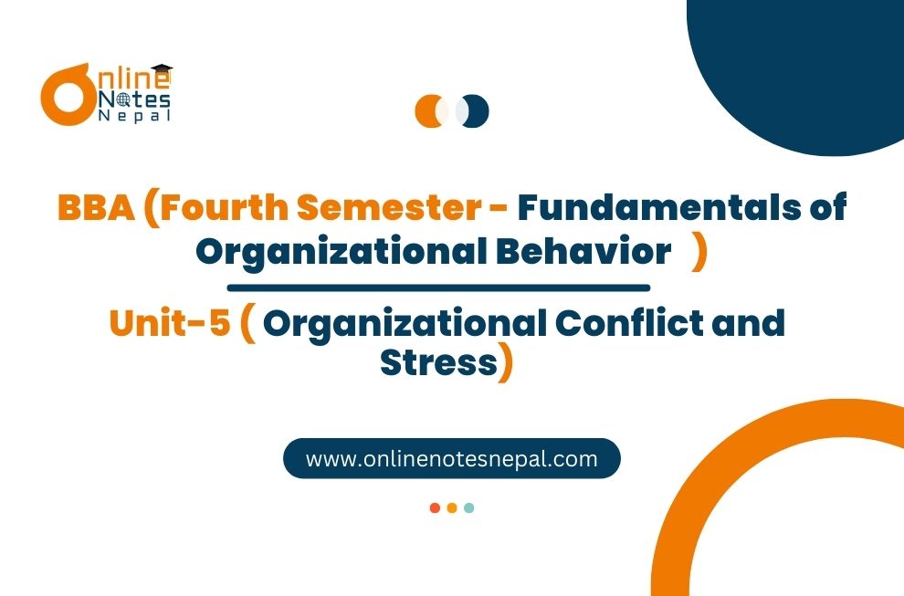 Unit V: Organizational Conflict and Stress Photo